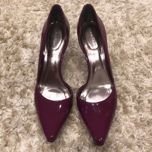 Calvin Klein Purple Patent Leather  Heels
